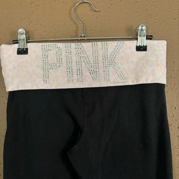 PINK by Victoria's Secret Black Yoga Pants size S - Picture 10 of 12